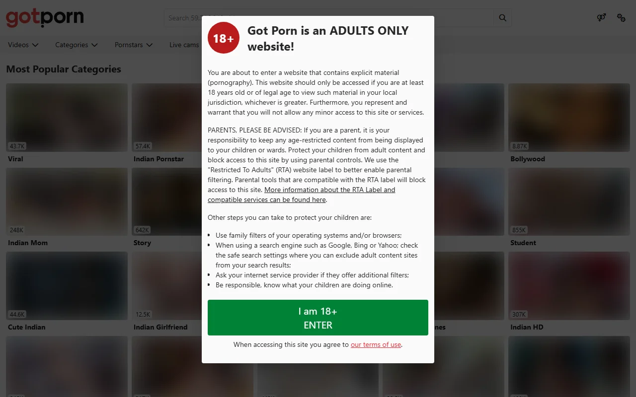 Screenshot of Pinflix